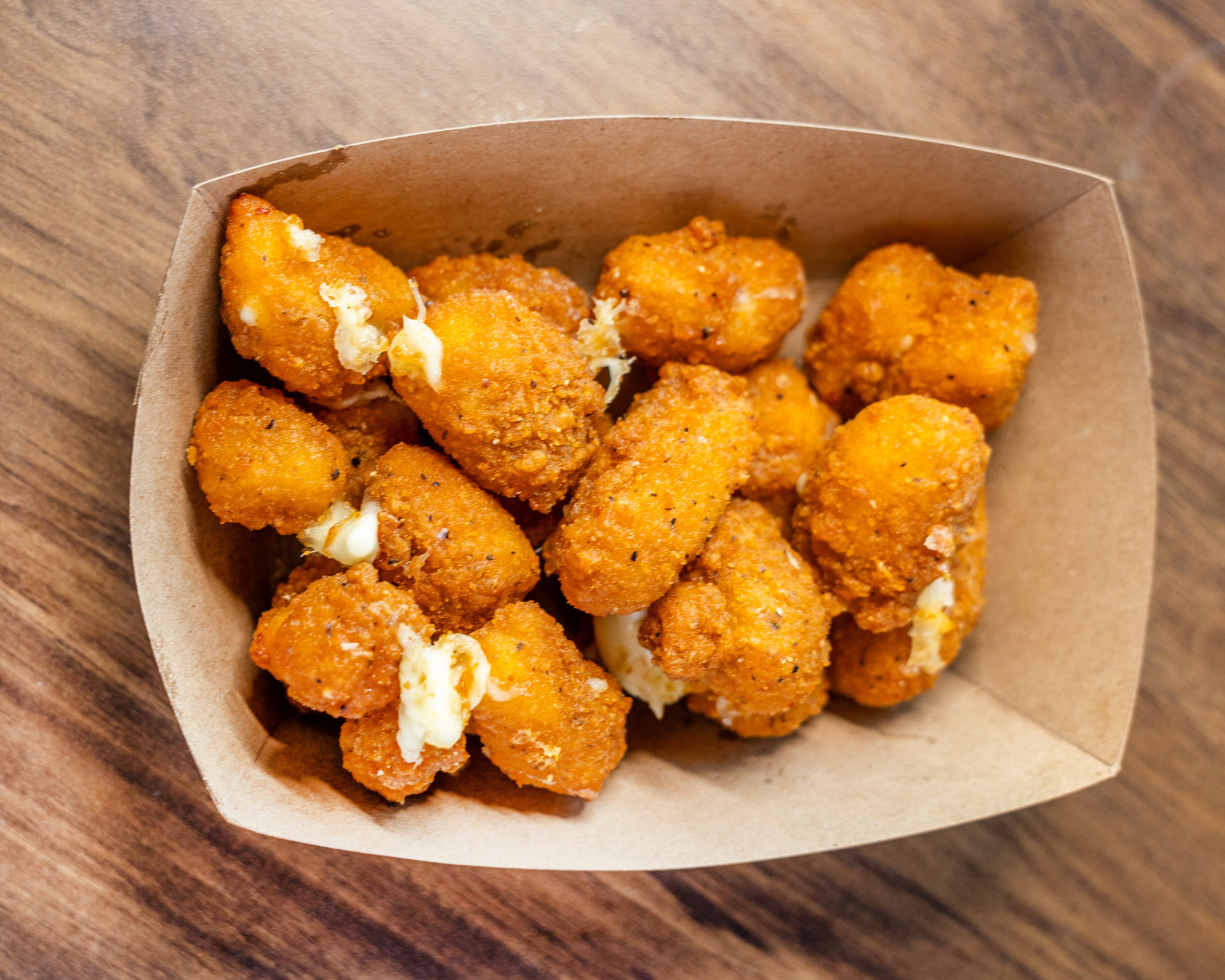 Spicy Wisconsin Cheese Curds.