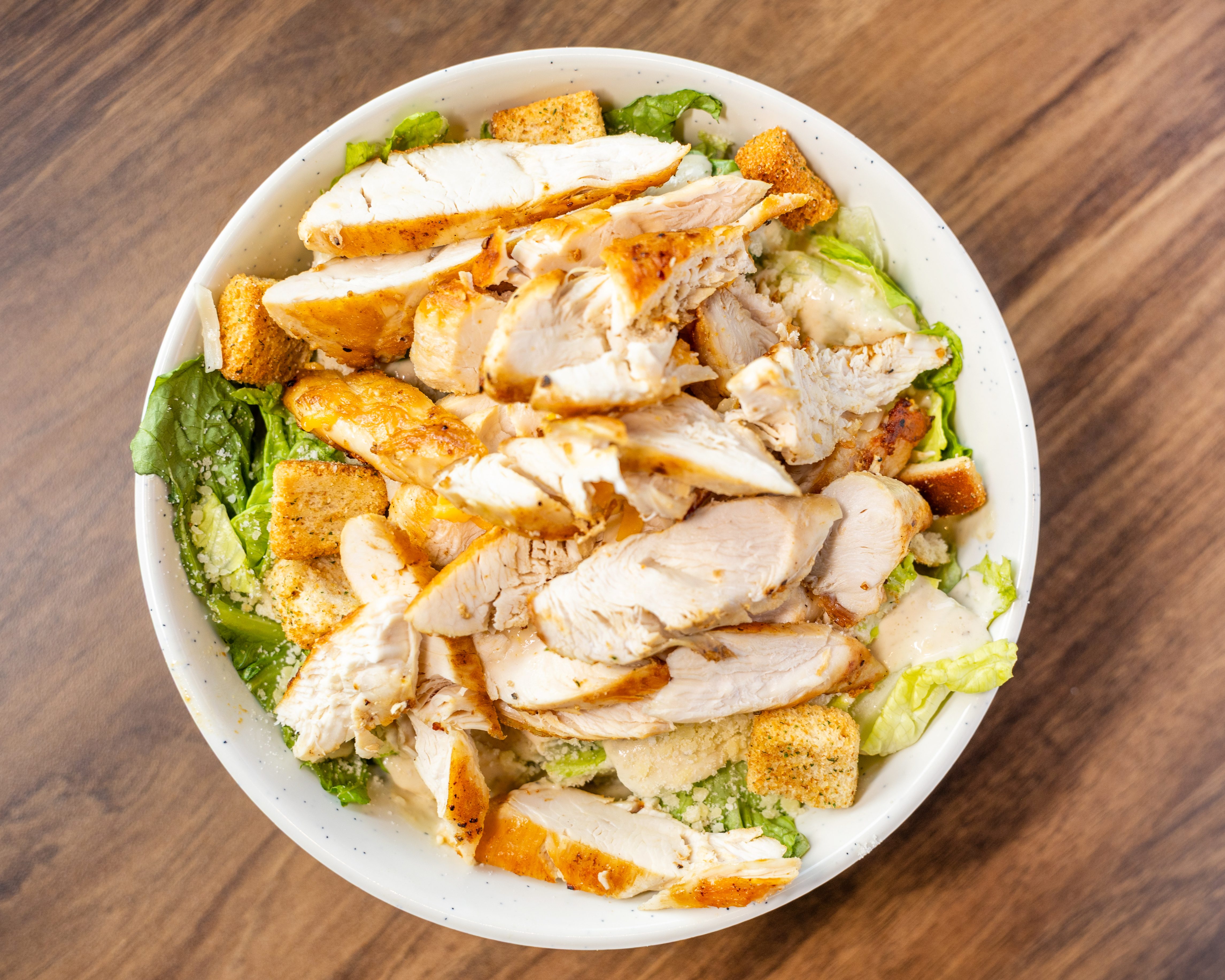 Grilled Chicken Caesar Salad.